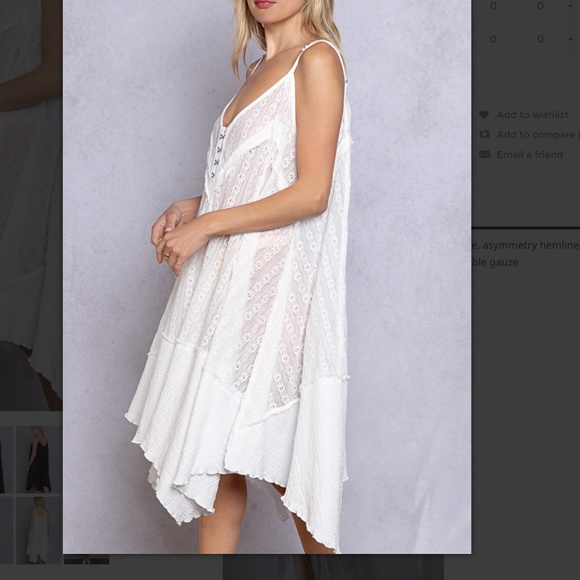 POL Vintage Sheer Lace Dress Women's Tank Dress Top SB46 - Picture 4 of 15